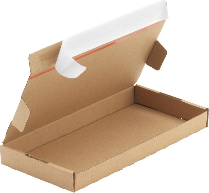 RAJA Corrugated Box Single Wall Corrugated Cardboard 110 (W) x 22 (D) x 220 (H) mm Brown Pack of 10