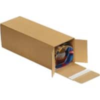 RAJA Corrugated Box Single Wall Corrugated Cardboard 105 (W) x 350 (D) x 105 (H) mm Brown Pack of 10