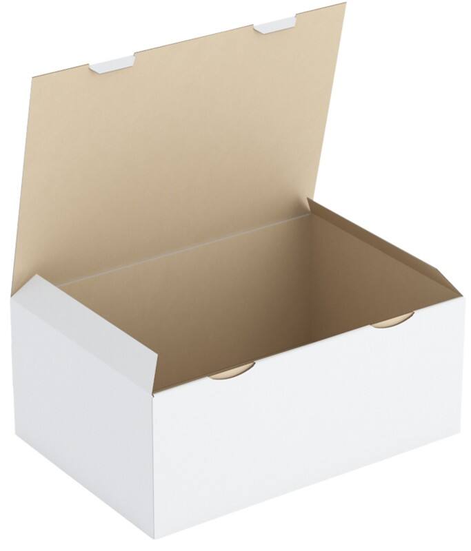 RAJA Corrugated Box Corrugated Cardboard 300 (W) x 180 (D) x 430 (H) mm White Pack of 50