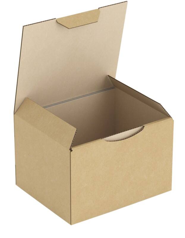 RAJA Corrugated Box Corrugated Cardboard 100 (W) x 80 (D) x 120 (H) mm Brown Pack of 50