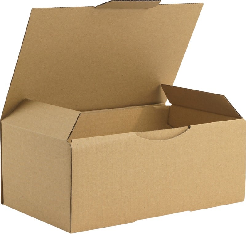 RAJA Corrugated Box Corrugated Cardboard 150 (W) x 100 (D) x 250 (H) mm Brown Pack of 50