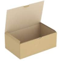 RAJA Corrugated Box Corrugated Cardboard 220 (W) x 130 (D) x 350 (H) mm Brown Pack of 50