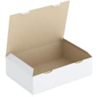 RAJA Corrugated Box Corrugated Cardboard 300 (W) x 120 (D) x 430 (H) mm White Pack of 50