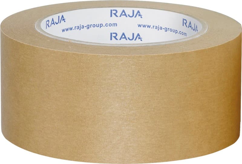 RAJA Packaging Tape Brown 50 mm (W) x 50 m (L) Paper Pack of 36