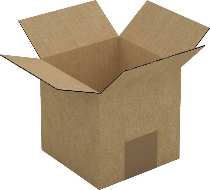 RAJA Corrugated Box Single Wall Corrugated Cardboard 127 (W) x 127 (D) x 127 (H) mm Brown Pack of 25