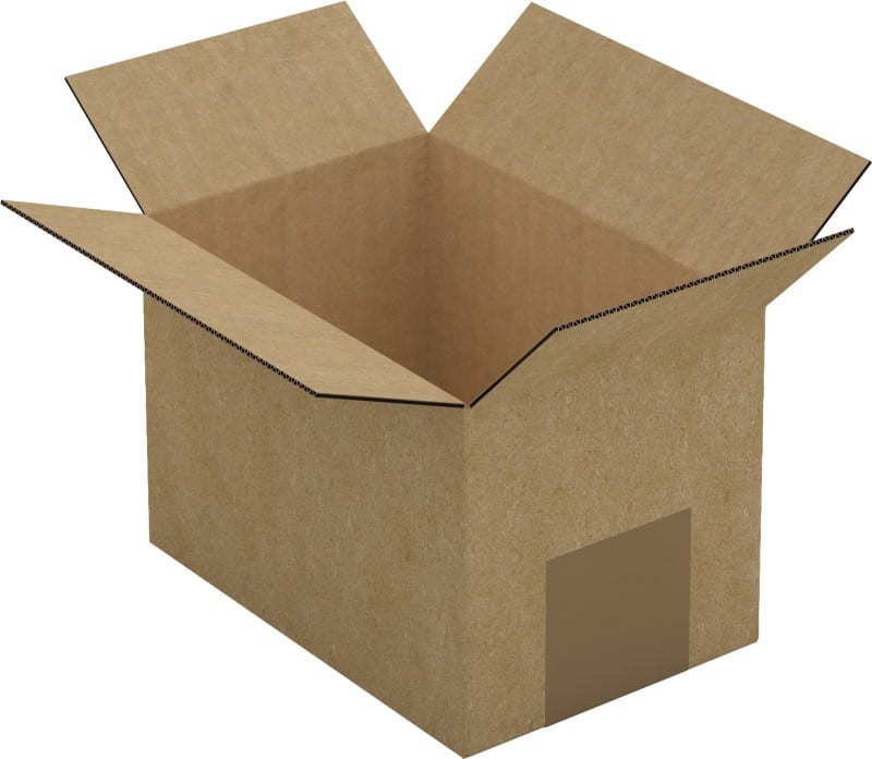 RAJA Corrugated Box Single Wall Corrugated Cardboard 127 (W) x 102 (D) x 152 (H) mm Brown Pack of 25