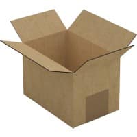 RAJA Corrugated Box Single Wall Corrugated Cardboard 127 (W) x 102 (D) x 152 (H) mm Brown Pack of 25