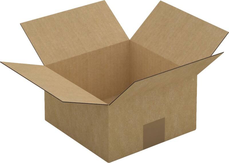 RAJA Corrugated Box Single Wall Corrugated Cardboard 200 (W) x 110 (D) x 200 (H) mm Brown Pack of 25