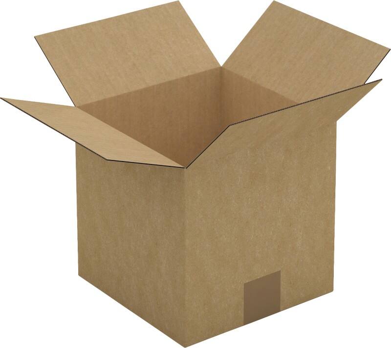 RAJA Corrugated Box Single Wall Corrugated Cardboard 200 (W) x 200 (D) x 200 (H) mm Brown Pack of 25