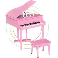 HOMCOM Kids' Piano 3-6 years Pink