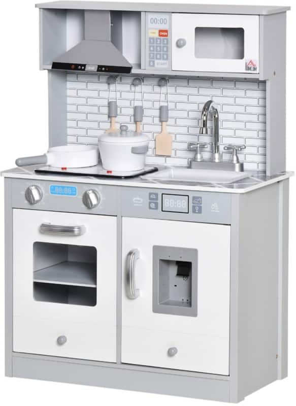 HOMCOM Kids Play set 3-6 years Grey 350-102