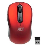 ACT AC5135 Mouse Wireless With USB Red