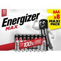 Energizer Alkaline Batteries Max AAA LR03 1200 mAh 1.5 V Pack of 8