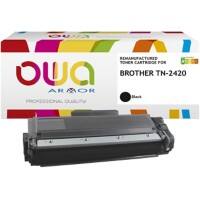 BROTHER TN-2420TWIN Toner Cartridge, Black, Twin Pack, High Yield