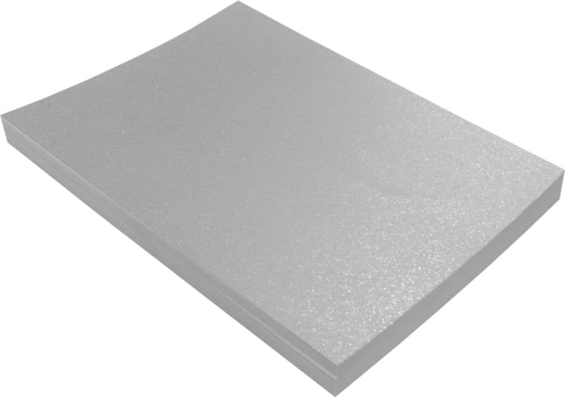 Tutorcraft A4 Glitter Card Silver  300 gsm Glitter 100 Sheets