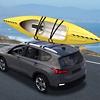 HOMCOM Car Roof Kayak Carrier Iron, TPR (Thermoplastic Rubber) Black