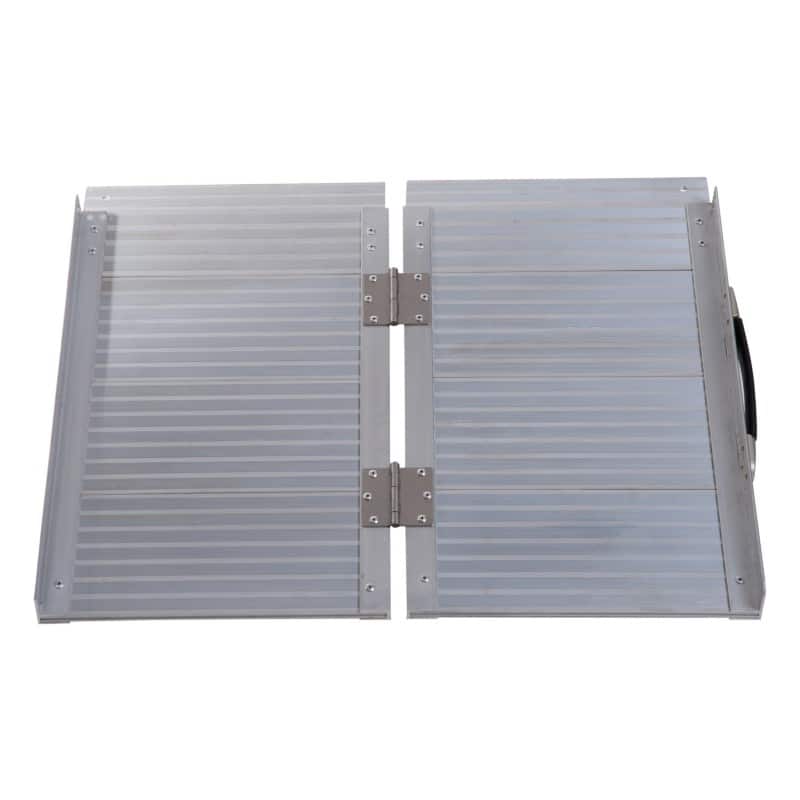 HOMCOM Wheelchair Ramp Aluminium Alloy 74 x 6.1 x 5 cm