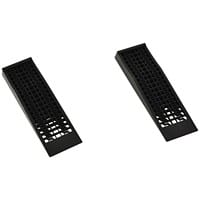 HOMCOM Plastic Set of 2 Anti-Slip Ramps Black