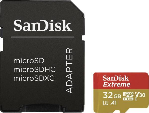 SanDisk Extreme microSDHC Memory Card 32 GB Class 10