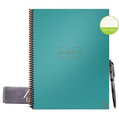 RocketBook Notebook DL EVR-L-RC-CCE-FR Not Perforated 32 Pages Neptune Teal