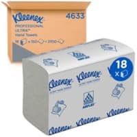 Kleenex Hand Towels Z-fold 2 Ply U4633100 18 Pieces of 150 Sheets