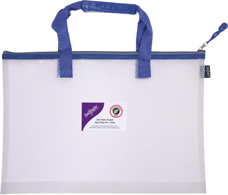 Snopake Zip Lock Bag 15871 A4+ Zip EVA (Ethylene-Vinyl Acetate) 40.5 (W) x 1 (D) x 28 (H) cm Blue