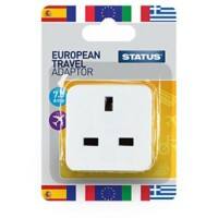 Aquarius Travel Adapter White 30 x 50 x 50 mm