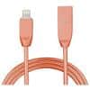 Aquarius Lightning to USB Sync Cable Rose Gold 1 m