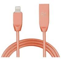 Aquarius Lightning to USB Sync Cable Rose Gold 1 m