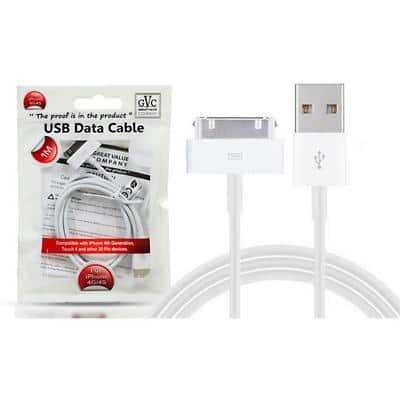 Aquarius USB Cable White 20 x 100 x 159 mm
