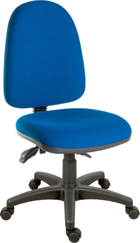 TEKNIK Ergo Trio Ergonomic Chair Basic Tilt Fabric Optional Armrest Blue 120 kg 460 mm