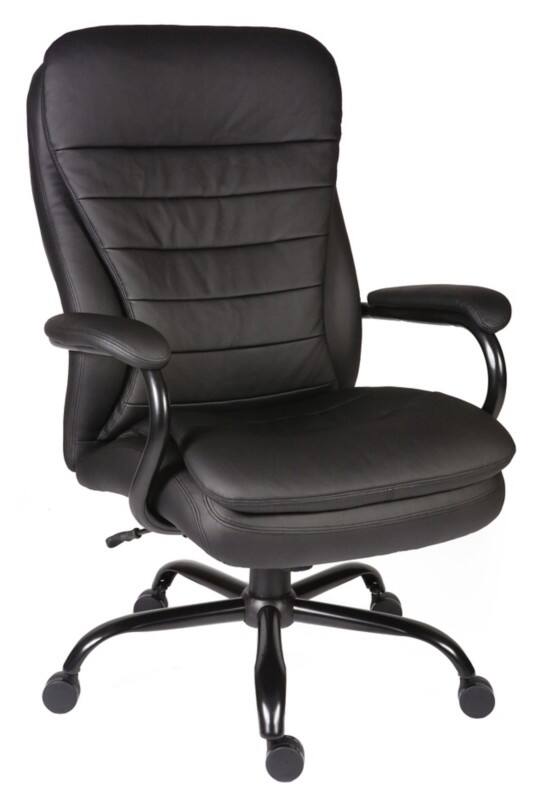 TEKNIK Goliath Executive Chair Basic Tilt Bonded leather Fixed Armrest Height-Adjustable Seat Black 170 kg B991 800 mm