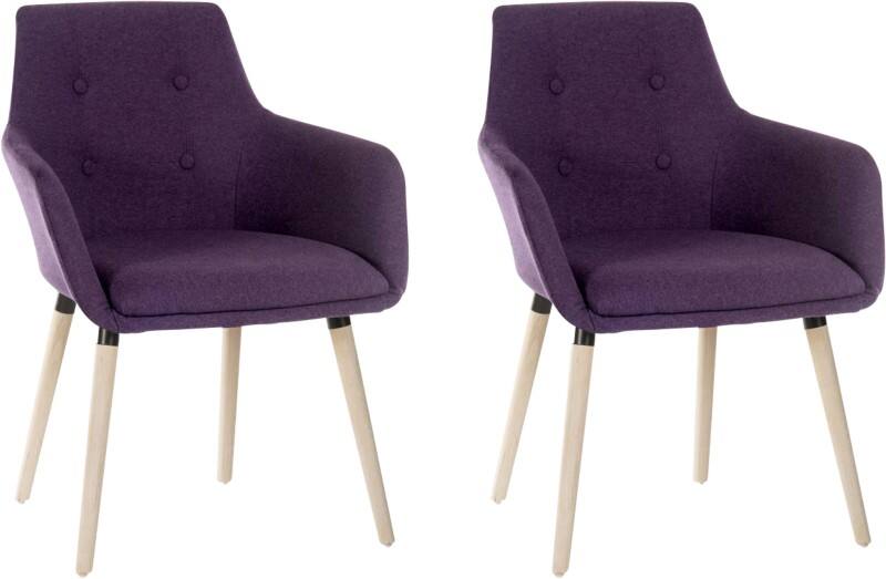 TEKNIK Visitor Chair 6929PLUM Pack of 2