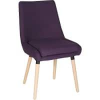 Teknik Visitor Chair 6946PLUM Pack of 2