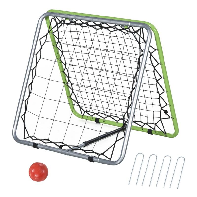 Homcom Football Net Iron Silver