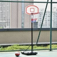 Homcom Basketball Hoop Steel Black 2150 mm