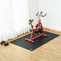 Homcom Exercise Mat Non-Slip Black 1800 x 900 mm