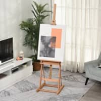 Vinsetto Easel Nature Wood 50.5 x 203 cm