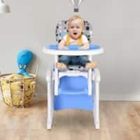 Homcom Convertible Baby Chair with Harness Blue