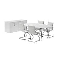 dynamic Hi-Gloss Cupboard MFC Lockable 1,600 x 600 x 720 mm White
