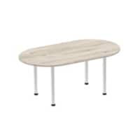 dynamic Freeform Table Impulse Oak MDF (Medium-Density Fibreboard) Silver 1,800 x 1,000 x 730 mm