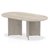 dynamic Freeform Table Impulse Oak MFC Grey 1,800 x 1,000 x 730 mm