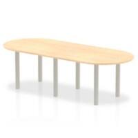 dynamic Freeform Table Impulse Maple MDF (Medium-Density Fibreboard) Silver 2,400 x 1,000 x 730 mm