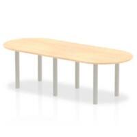 dynamic Freeform Table Impulse Maple Medium-Density Fibreboard Silver 2,400 x 1,000 x 730 mm