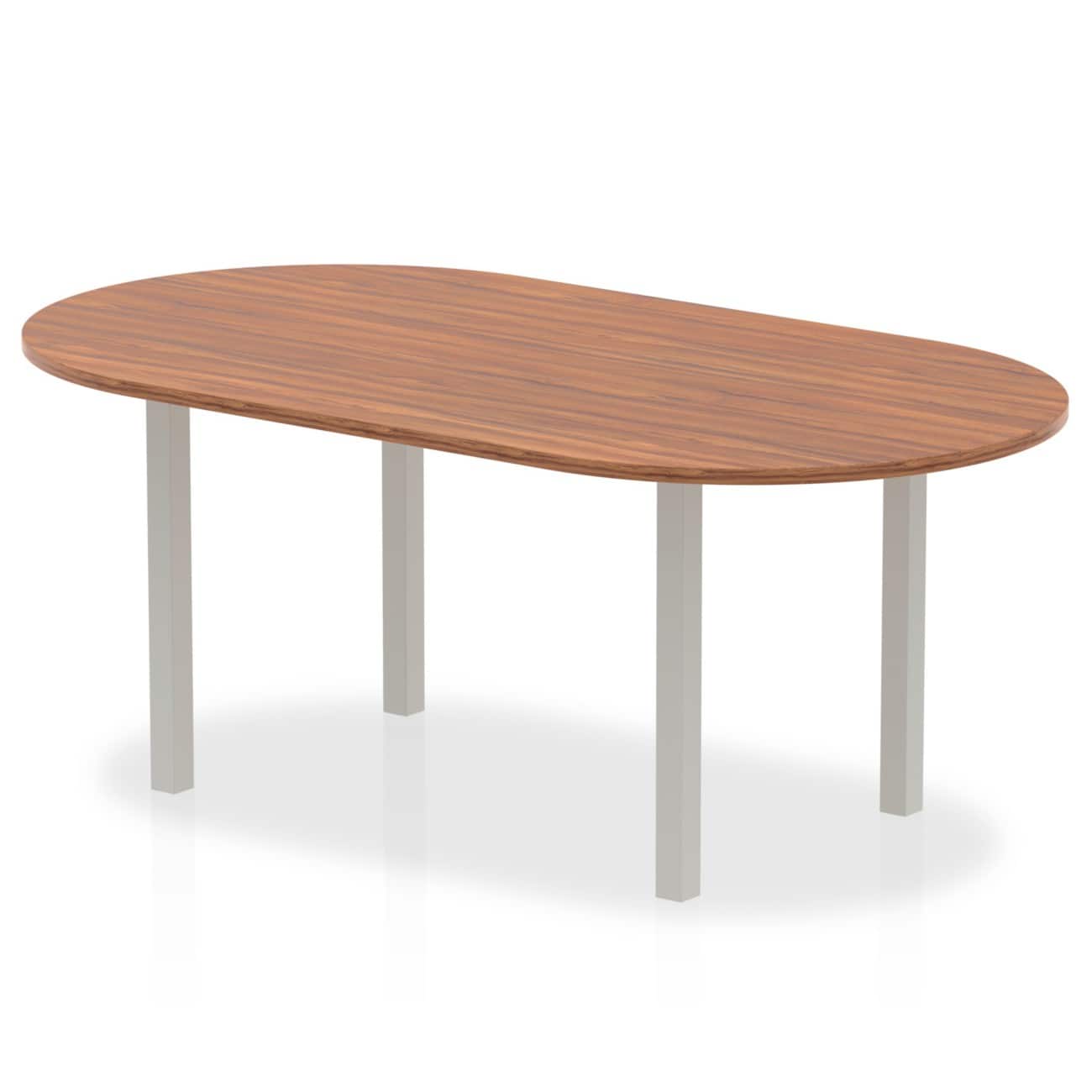 dynamic Freeform Table Impulse Walnut MDF (Medium-Density Fibreboard) Silver 1,800 x 1,000 x 730 mm