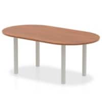 dynamic Freeform Table Impulse Walnut MDF (Medium-Density Fibreboard) Silver 1,800 x 1,000 x 730 mm
