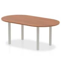 dynamic Freeform Table Impulse Walnut Medium-Density Fibreboard Silver 1,800 x 1,000 x 730 mm