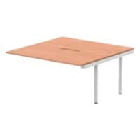 dynamic Evolve Plus Desk Extension Rectangular Beech H-Frame 1,600 (W) x 1,600 (D) x 750 (H) mm MFC (Melamine Faced Chipboard)