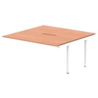 dynamic Evolve Plus Desk Extension Rectangular Beech H-Frame 1,600 (W) x 1,600 (D) x 750 (H) mm MFC (Melamine Faced Chipboard)