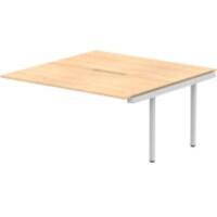 dynamic Evolve Plus Desk Extension Rectangular Maple H-Frame 1,600 (W) x 1,600 (D) x 750 (H) mm MFC (Melamine Faced Chipboard)